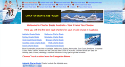 Desktop Screenshot of charterboatsaustralia.com.au